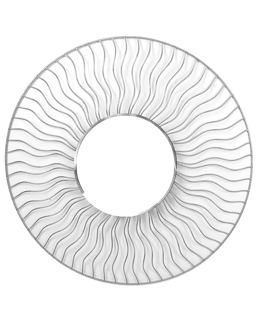 Sunburst 36in Round Wall Mirror Set - Steel image