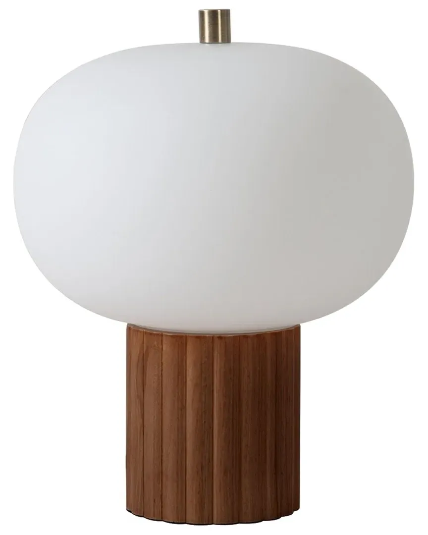 Tambo Accent Table Lamp - Walnut, Brass