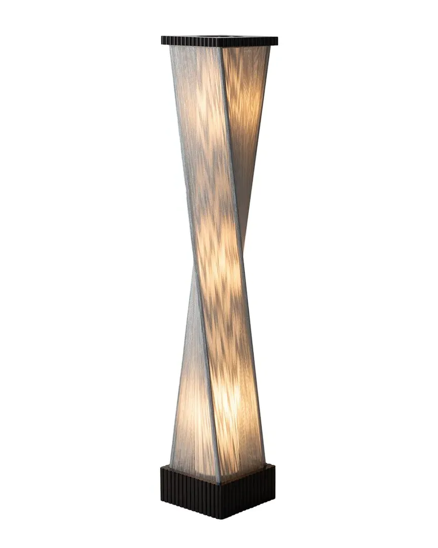 Torque Accent Floor Lamp with Dimmer - Black, Wood image