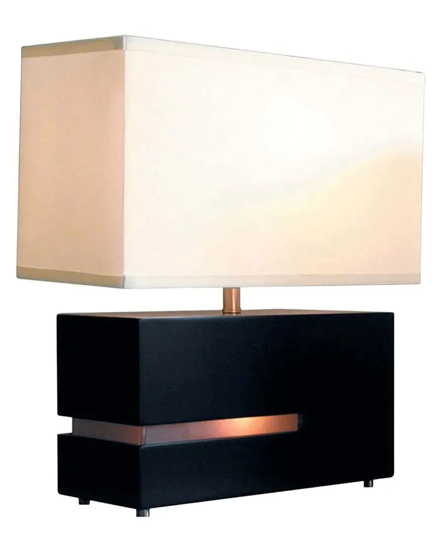 Zen Reclining Table Lamp with Nightlight - Espresso, Wood