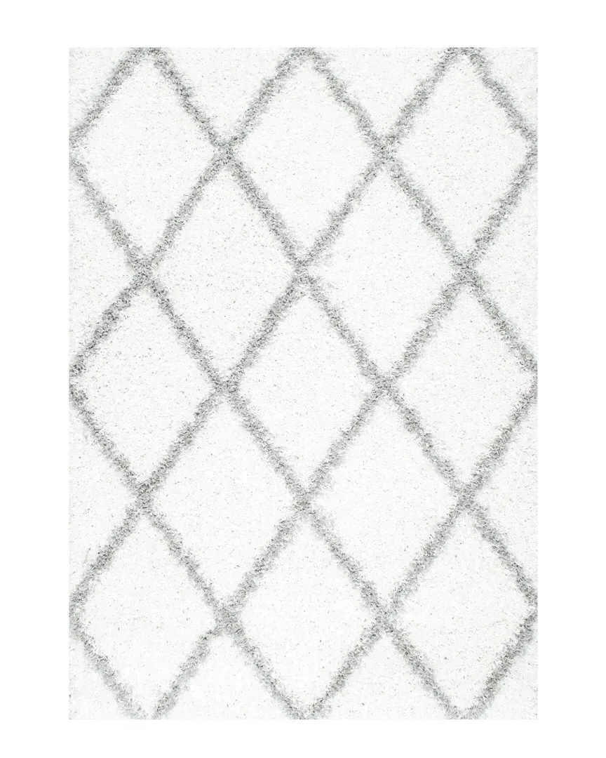 Shanna Shag Rug - White, Polypropylene image