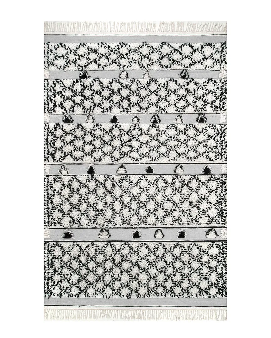 Yelena Shag Rug - Silver, New Zealand Wool image