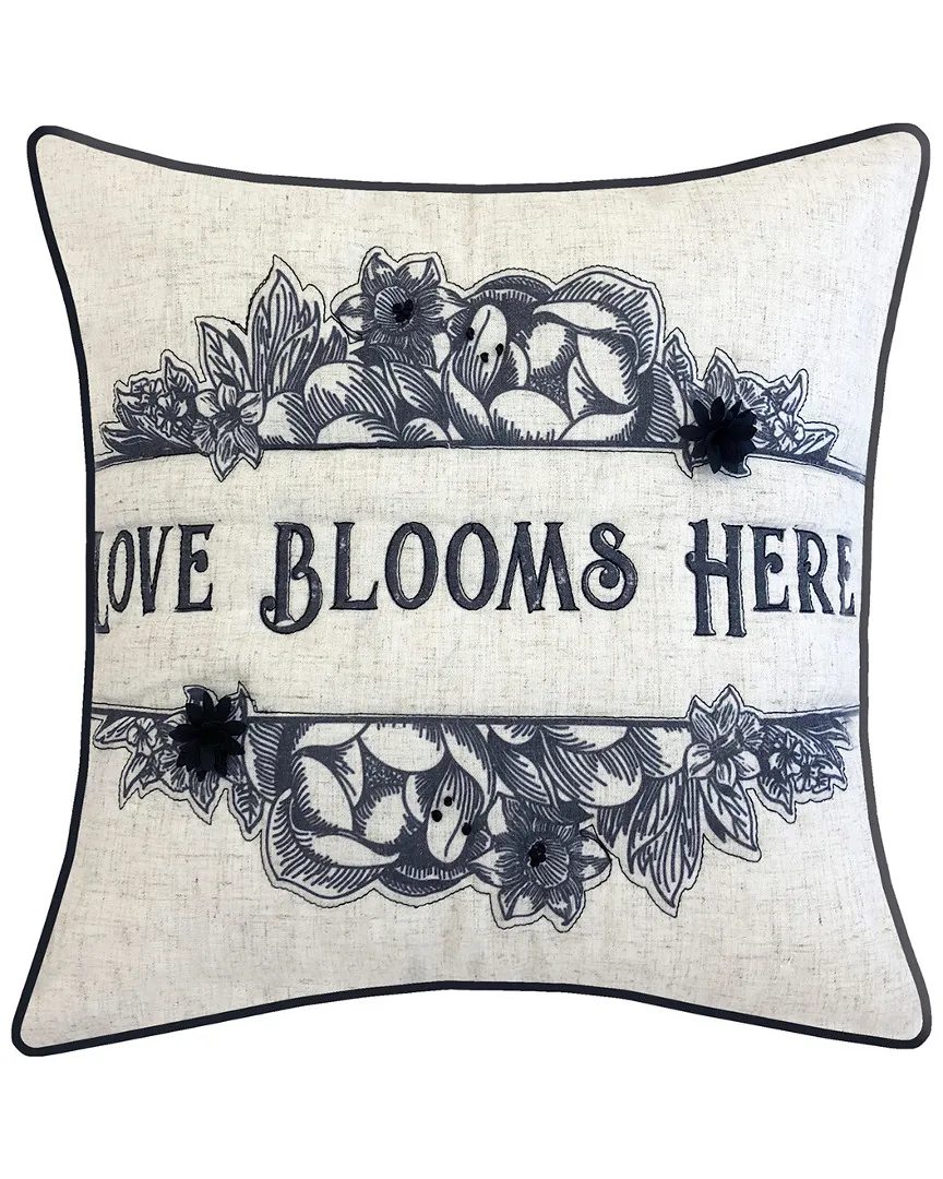 New York Botanical Garden Love Blooms 20x20 Throw Pillow - Multi image