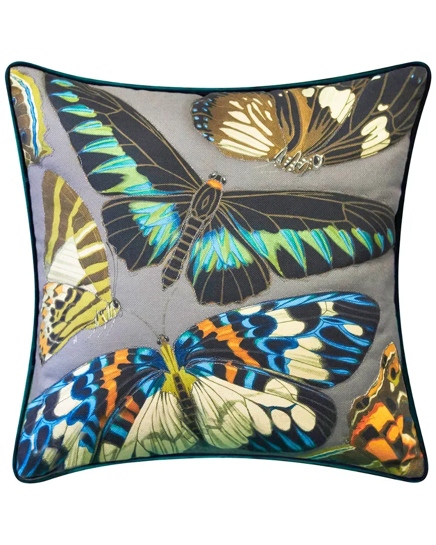 New York Botanical Garden Papillion Throw Pillow - Multi