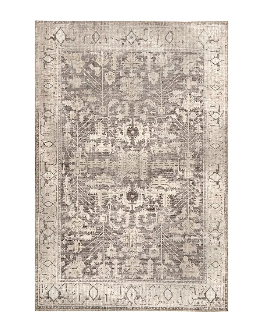 Avalon Persian Border Easy Care Rug - Neutral, Polyester