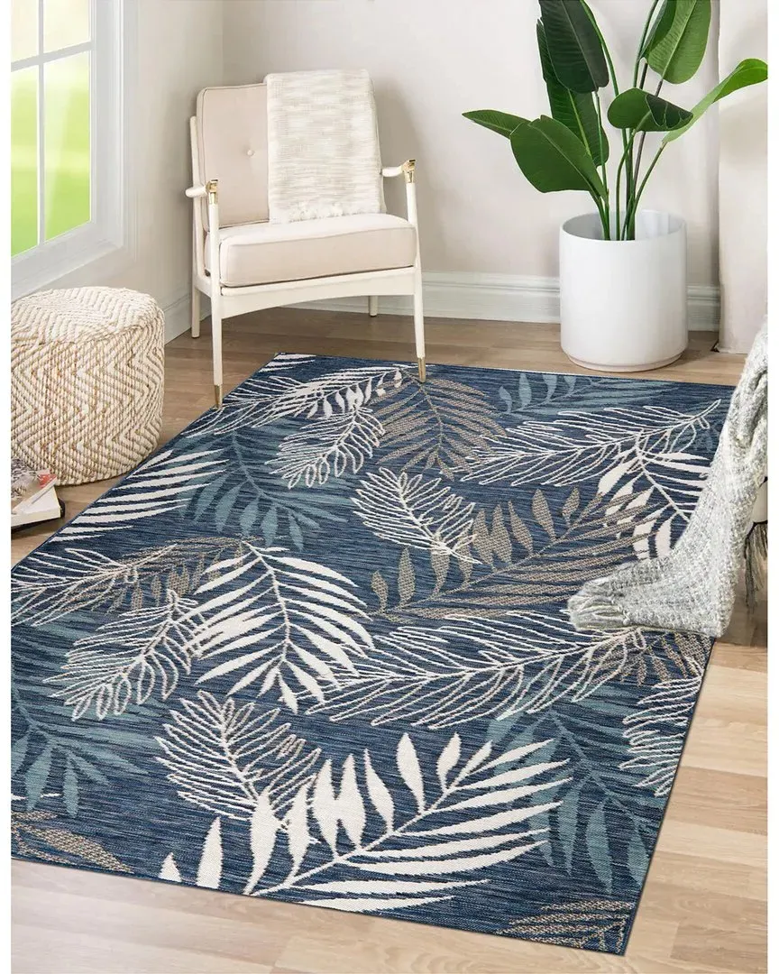 Flatweave Plaza Rug - Blue, Polypropylene