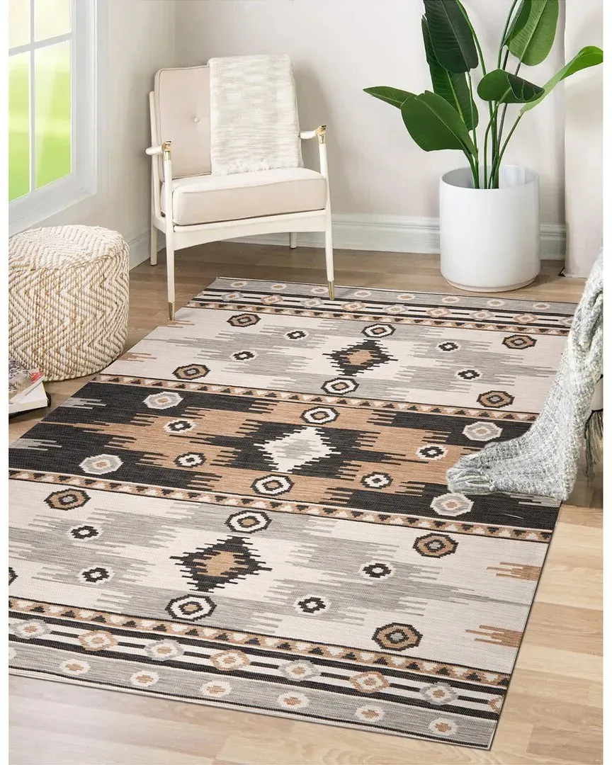 Flatweave Plaza Rug - Neutral, Polypropylene
