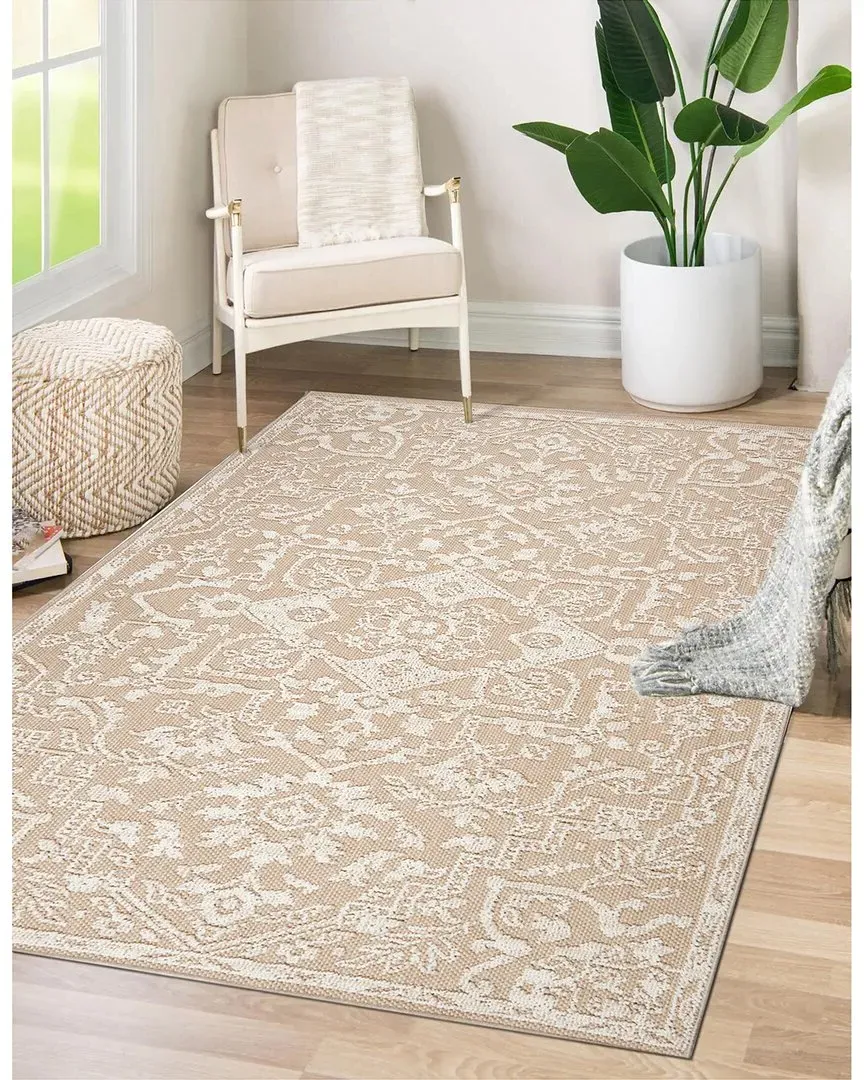Flatweave Resort Rug - Beige, Polypropylene image
