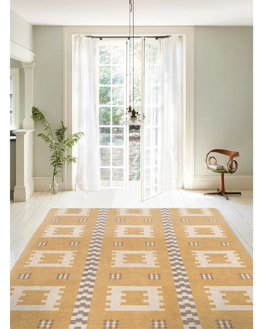 Freya Hand Tufted Rug - Gold, Wool