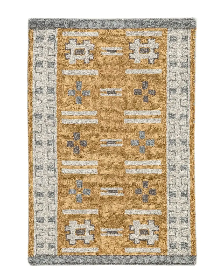 Freya Hand Tufted Rug - Gold, Wool