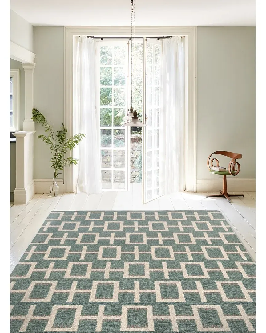 Freya Hand Tufted Rug - Green, Wool