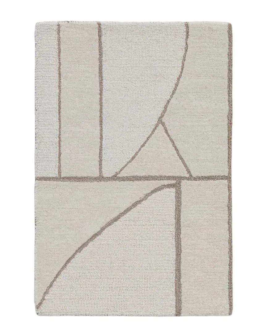 Hand Tufted Mid-Century Wool Rug - Neutral image