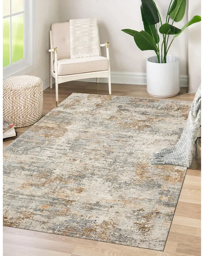Impressions Power Loomed Area Rug - Blue, Polyester