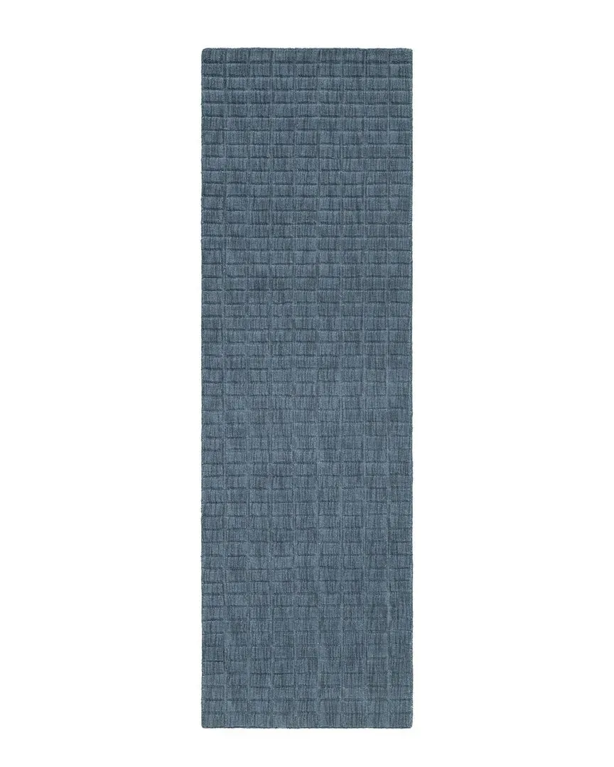 Luna Hand Loomed Wool Rug - Blue