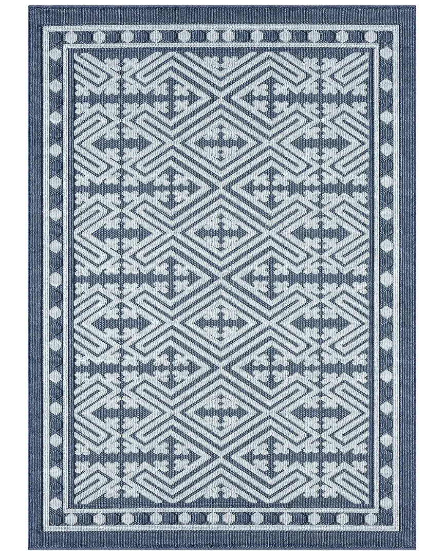 Nimes Power Loomed Area Rug - Blue, Polypropylene