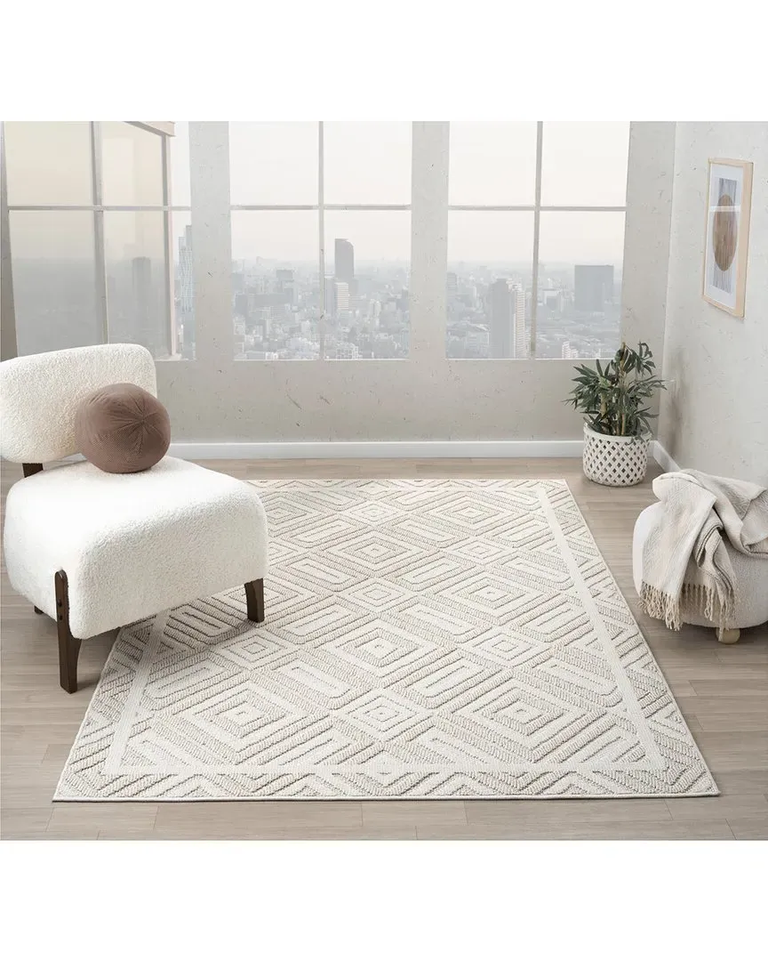 Nimes Power Loomed Area Rug - Grey, Polypropylene