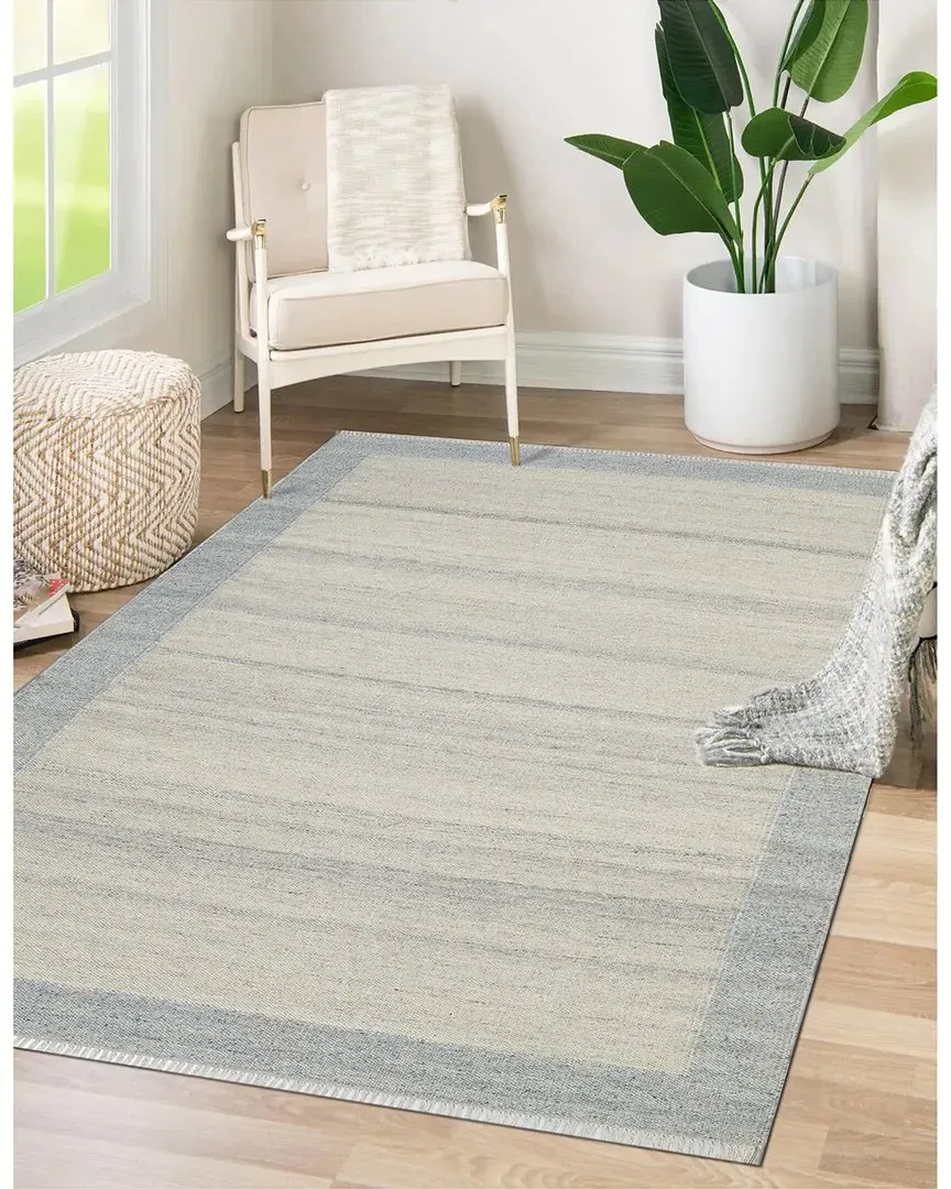 Nu Maison Flatweave Wool Rug - Blue image