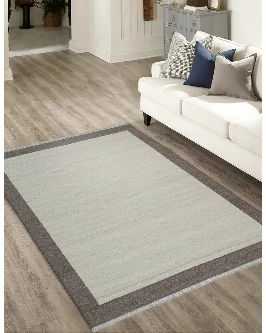 Nu Maison Flatweave Wool Rug - Brown