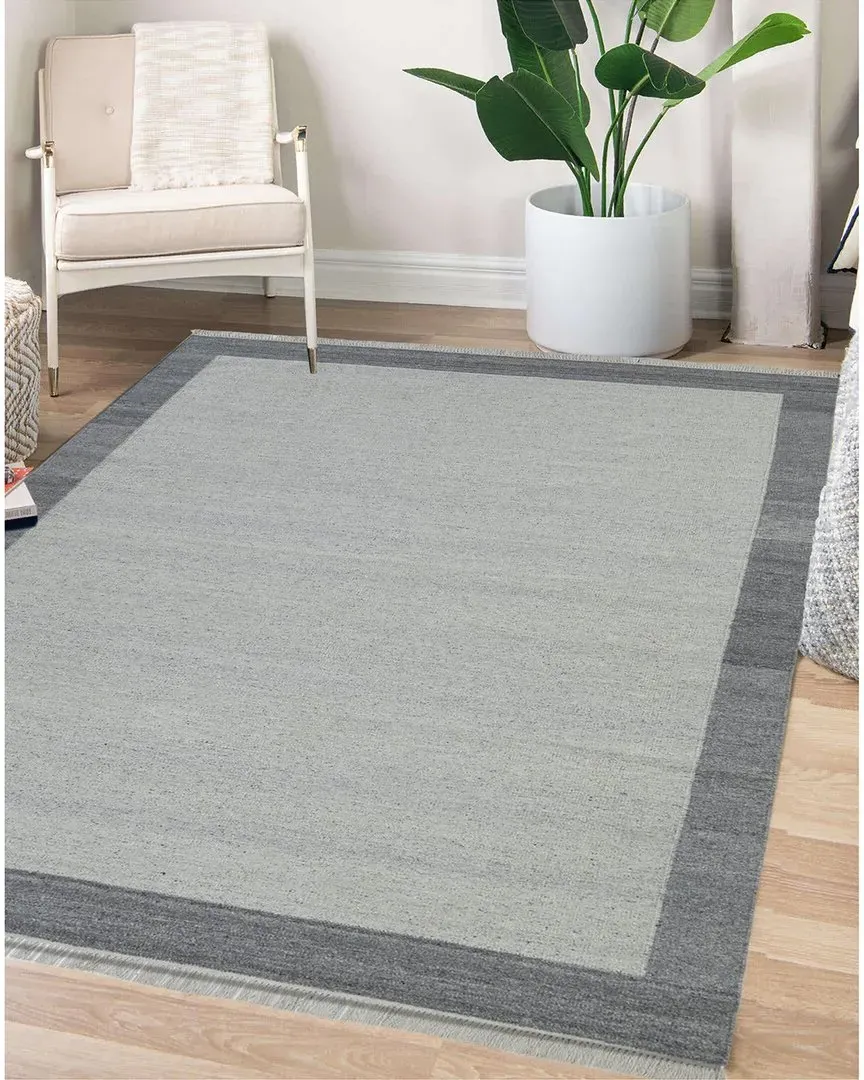 Nu Maison Flatweave Wool Rug - Grey