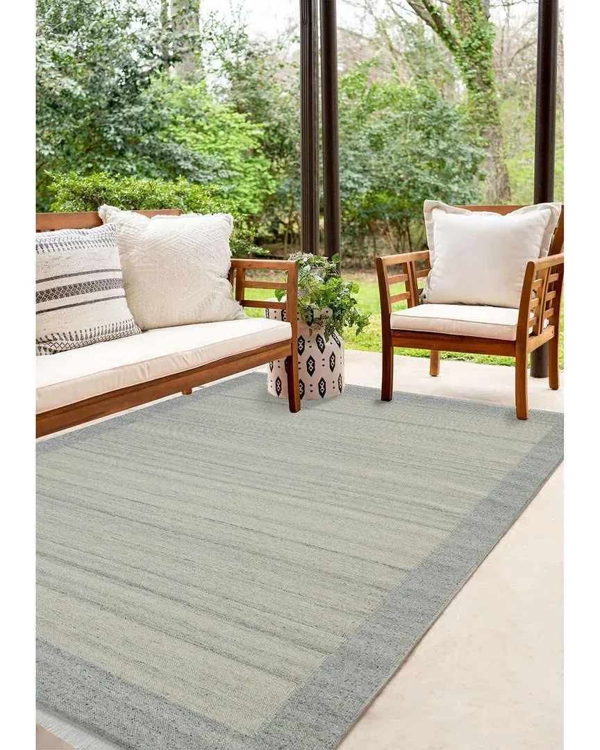 Nu Maison Flatweave Wool Rug - Navy