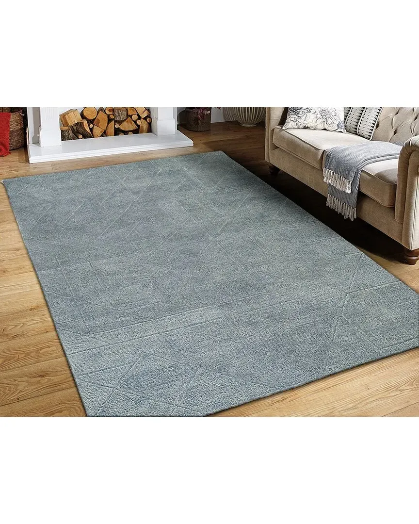 Quartz Hand Tufted Wool Rug - Blue