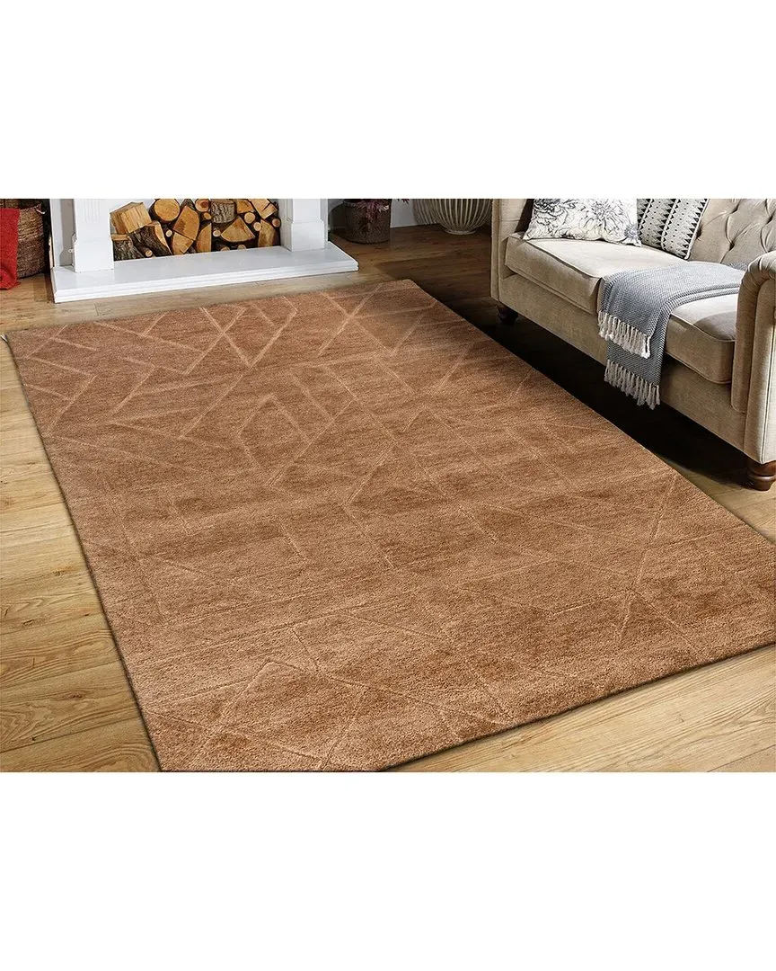 Quartz Hand Tufted Wool Rug - Red