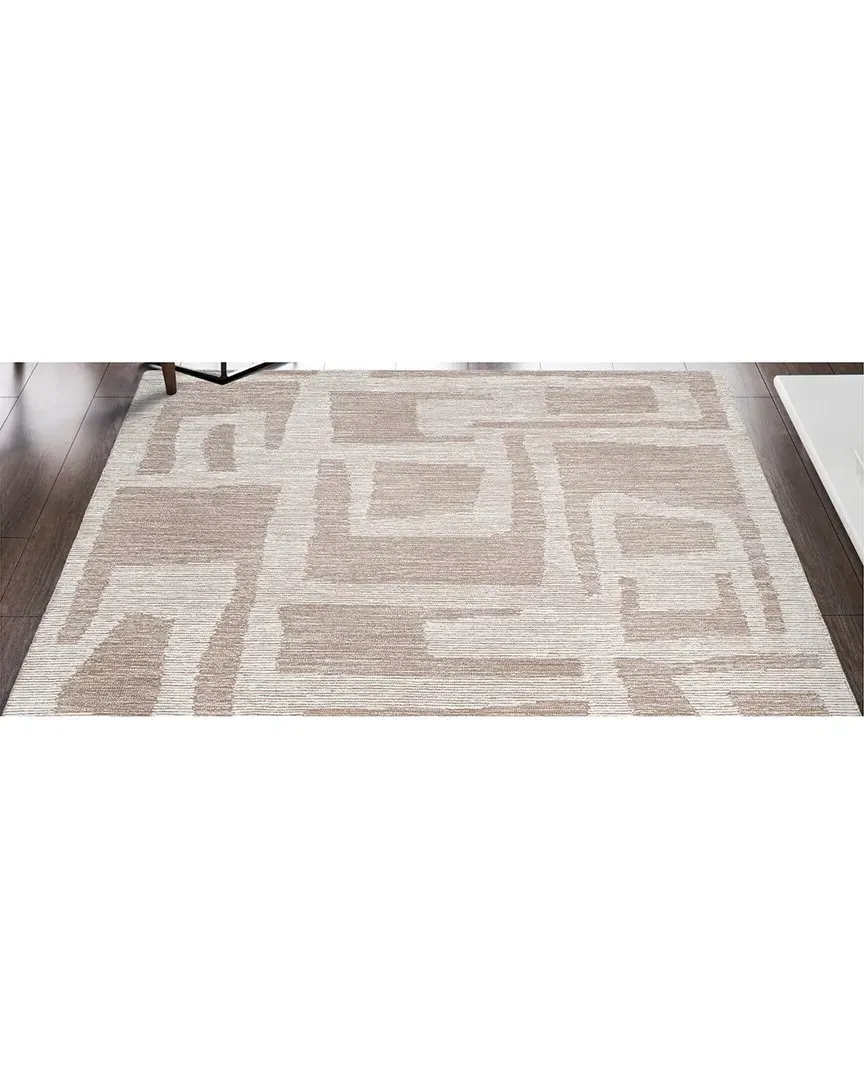Shadows Hand Tufted Wool Rug - Brown