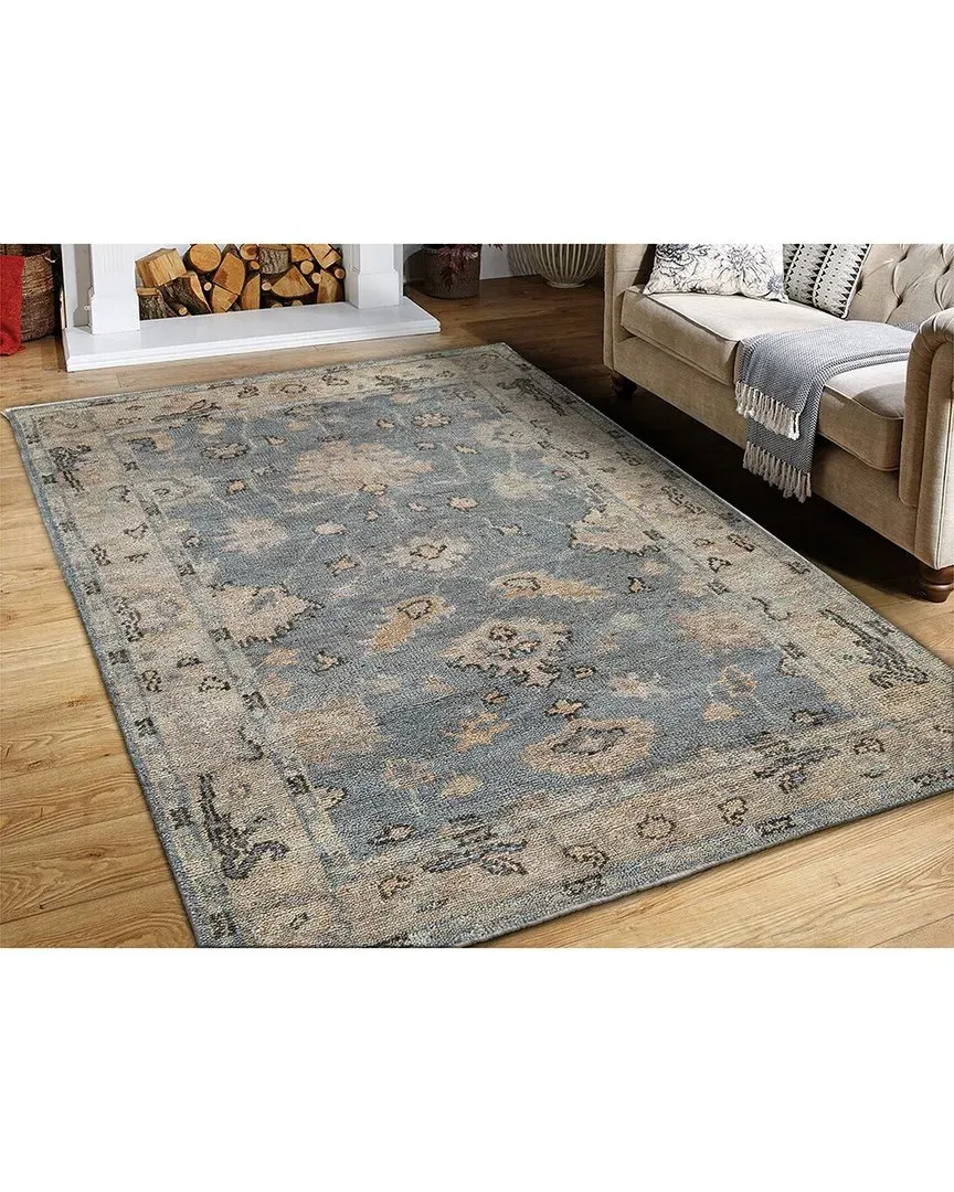 Shirin Hand Knotted Wool Rug - Blue