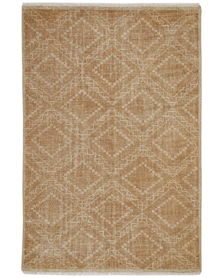 Sienna Hand Knotted Rug - Terracotta, Wool