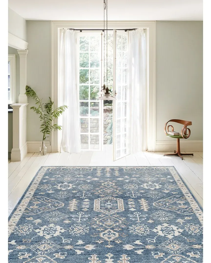 Tuscany Hand Knotted Wool Rug - Blue image
