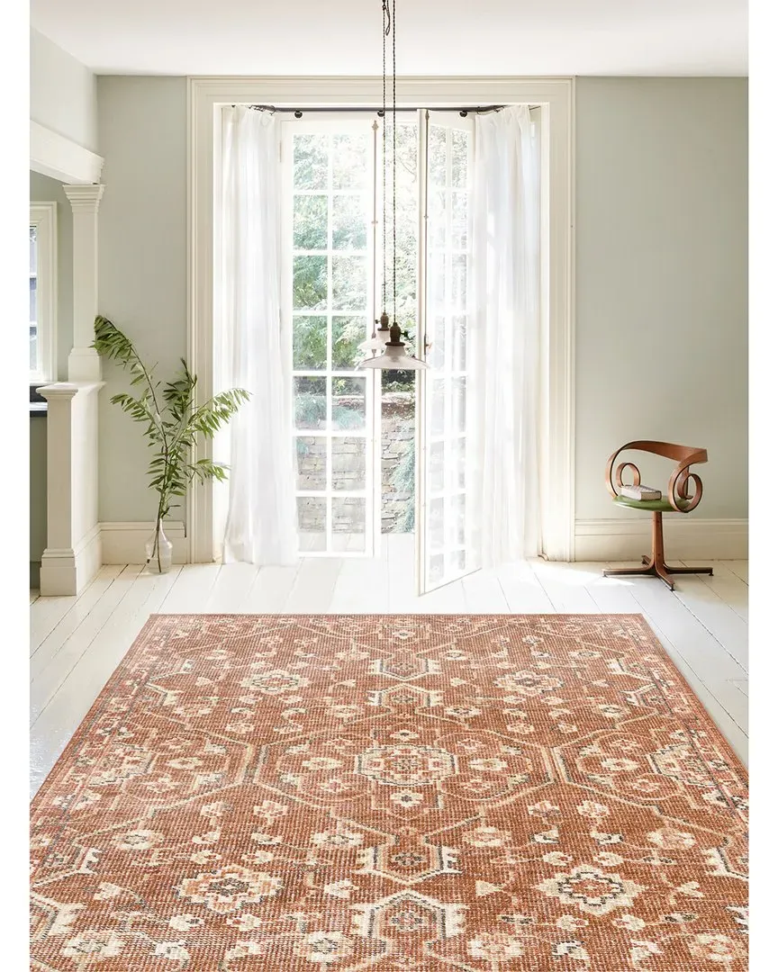 Tuscany Hand Knotted Wool Rug - Terracotta