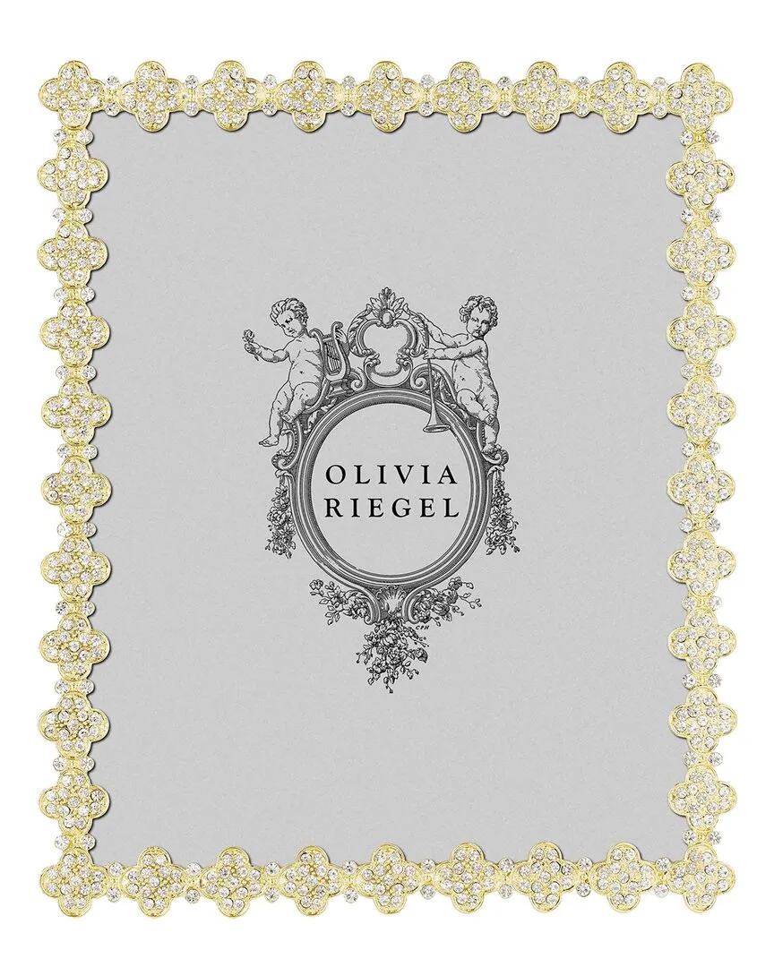 Pave Clover 8x10 Photo Frame - Gold image