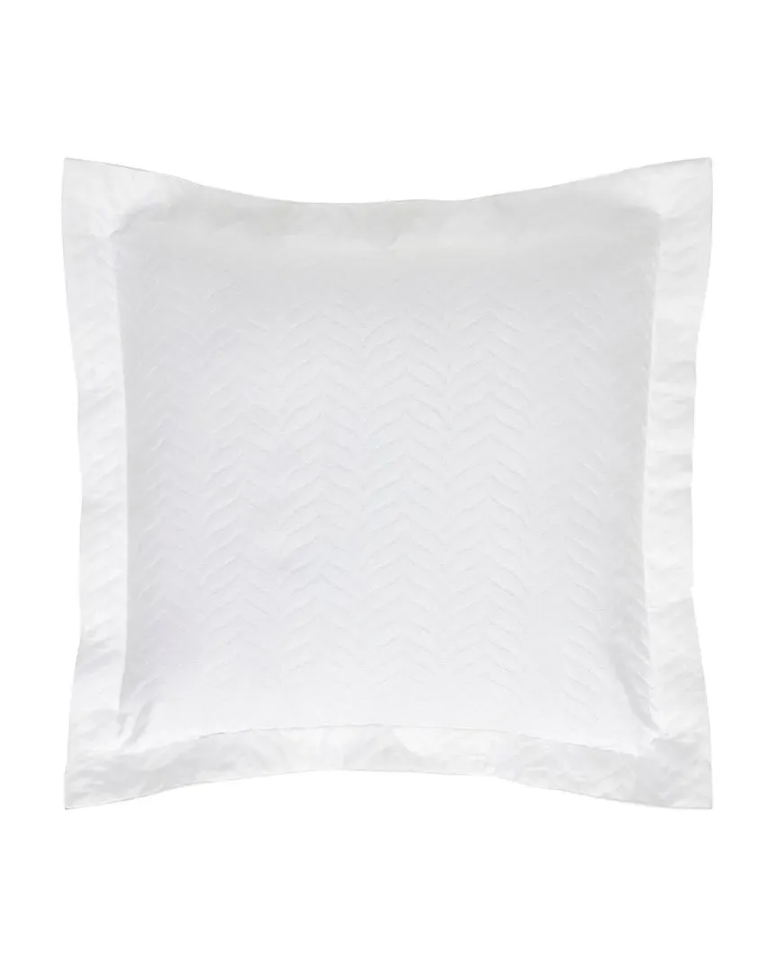 610 Thread Count Casablanca Matelassé Euro Sham - White, Cotton image