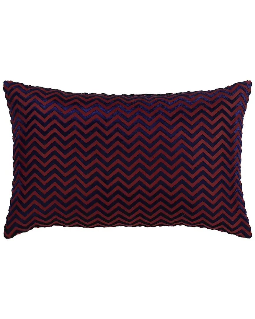 Martina Decorative Throw Pillow - Magenta, Velvet