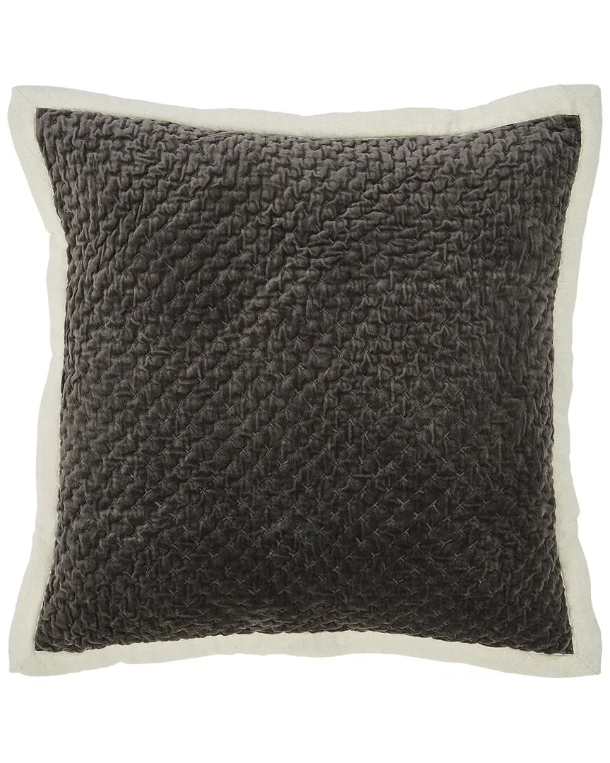 Maui Cross Stitch Euro Sham - Cast, Velvet image