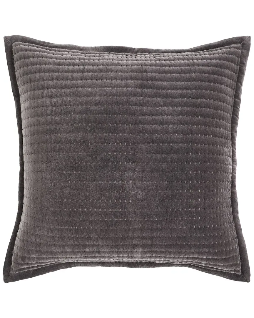 Milton Channel Stitched Velvet Euro Sham - Cast image