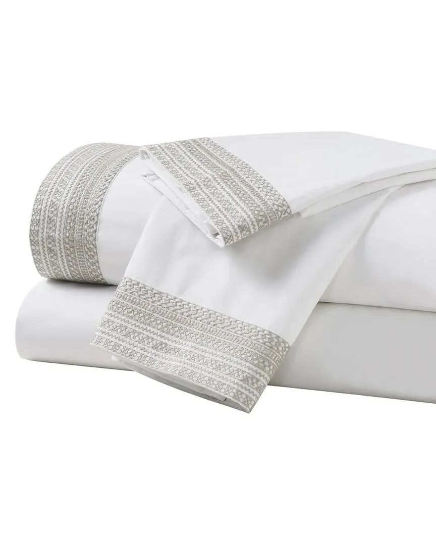 Olivia Cotton Percale 300 Thread Count Sheet Set - Dune