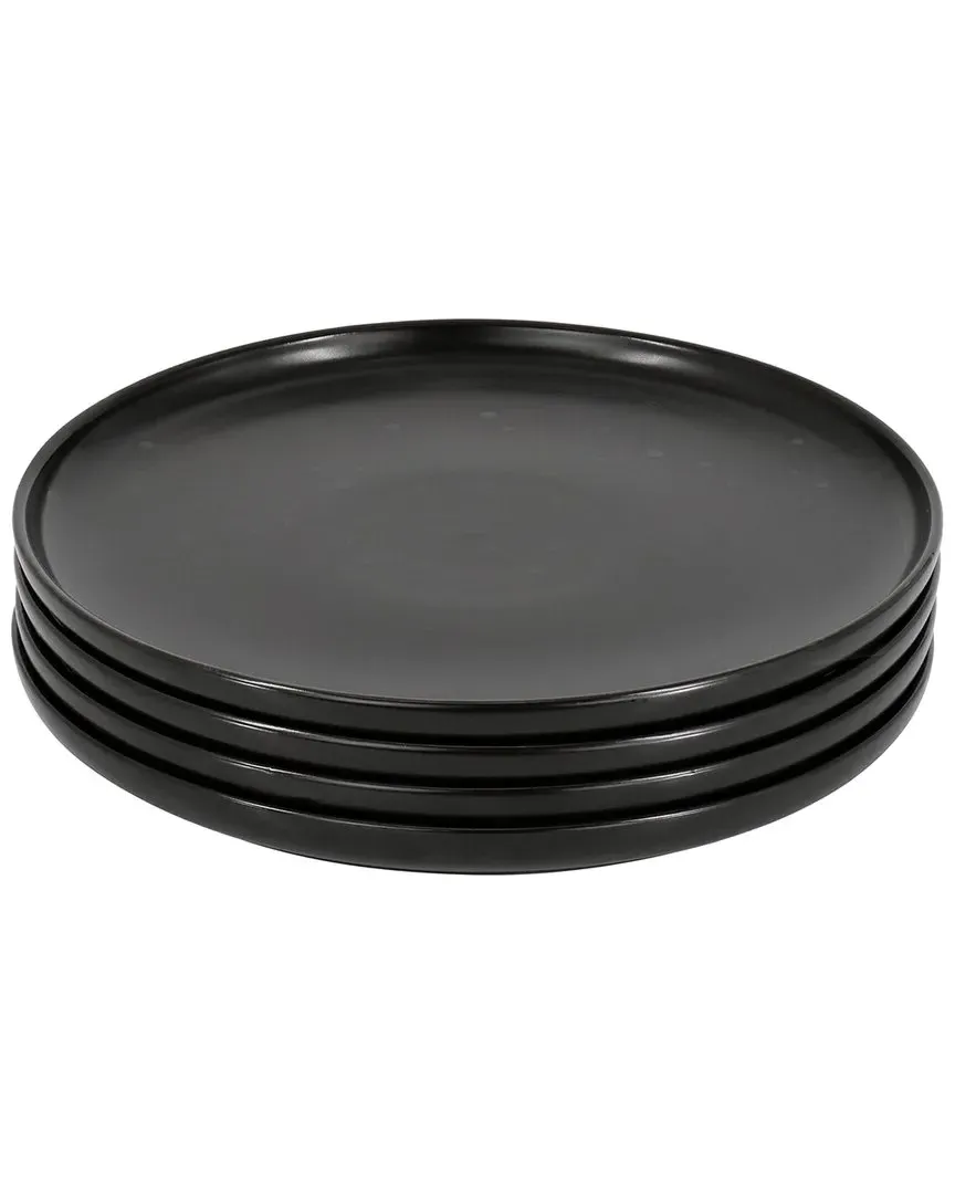 Landon 4pc Round Salad Plate Set - Pepper, Stoneware image