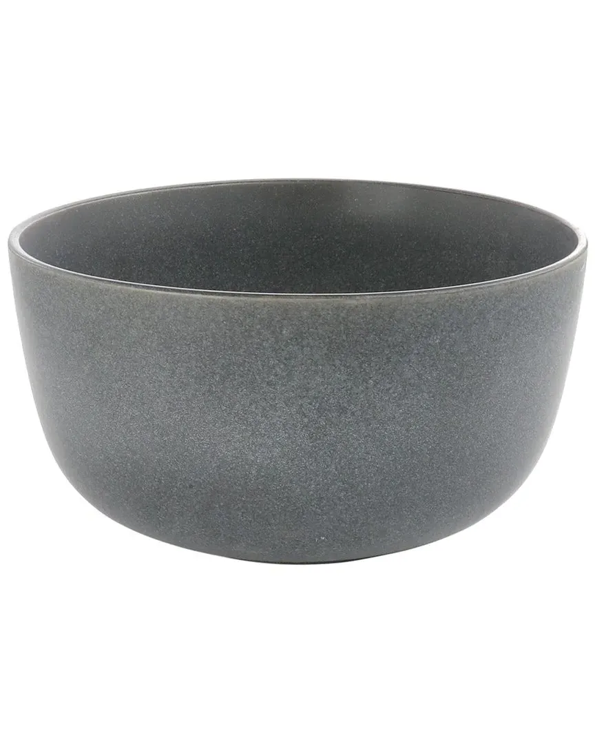 Landon Round High Serving Bowl - Truffle, Stoneware image