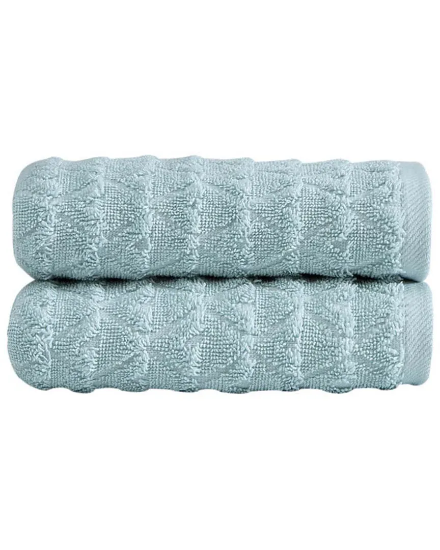 Azure 2pc Hand Towel Set - Blue, Turkish Cotton image
