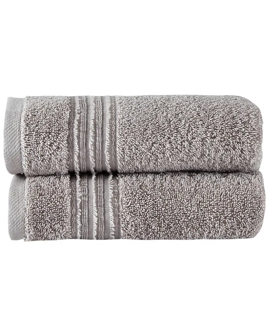 Cascade Hand Towels Set of 2 - Taupe, Turkish Cotton
