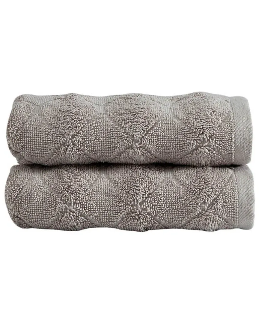 Esperance 2pc Hand Towel Set - Taupe, Turkish Cotton