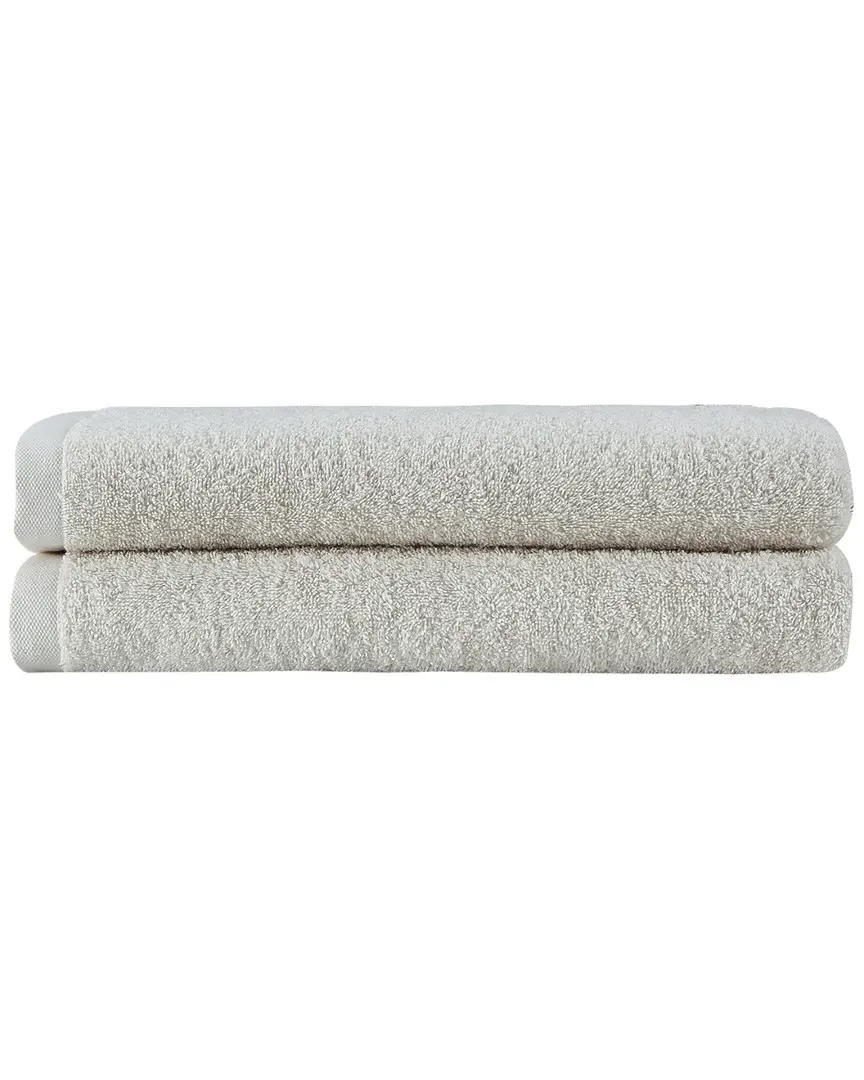 Horizon Bath Towel Set of 2 - Cream, Turkish Cotton image