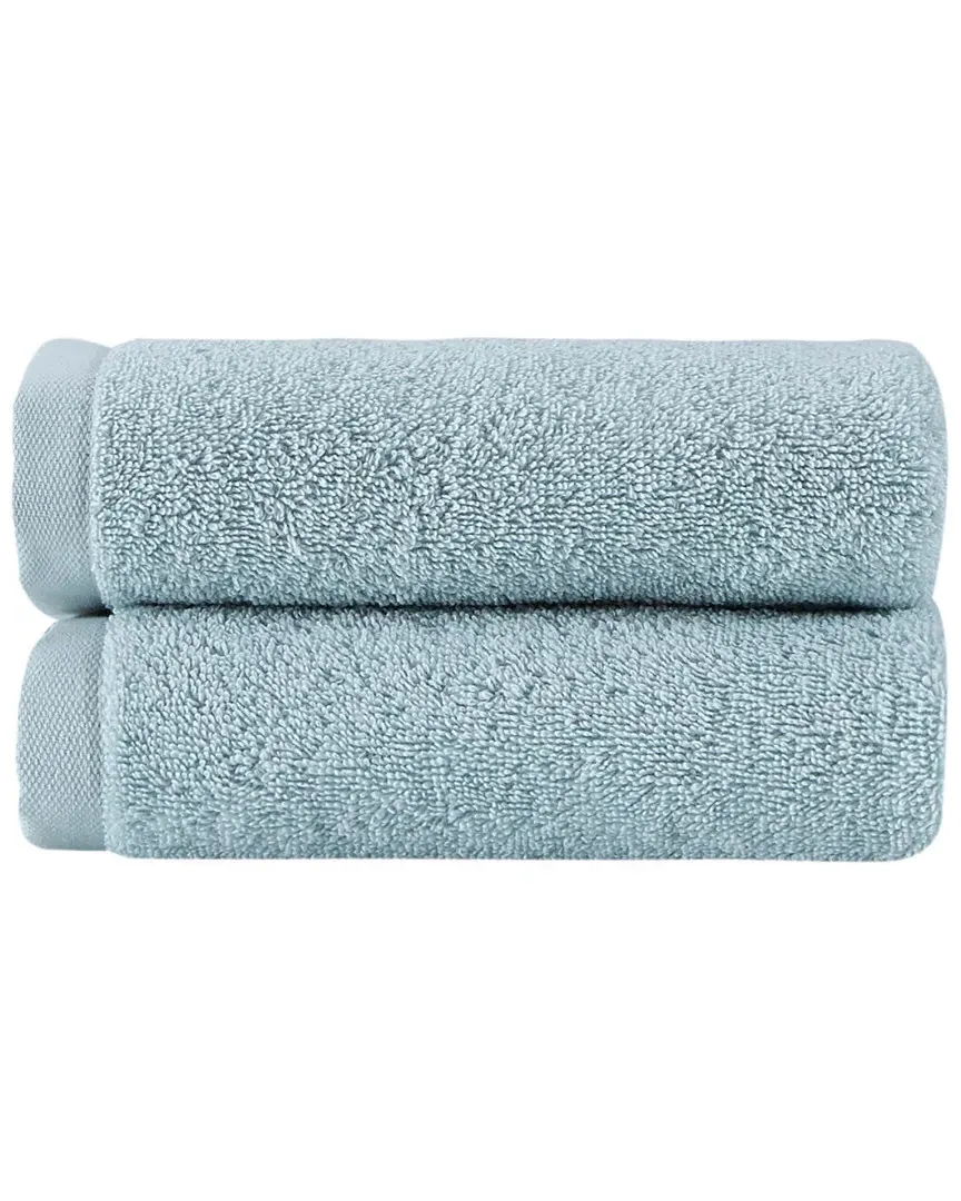 Horizon Hand Towels Set of 2 - Green, Turkish Cotton
