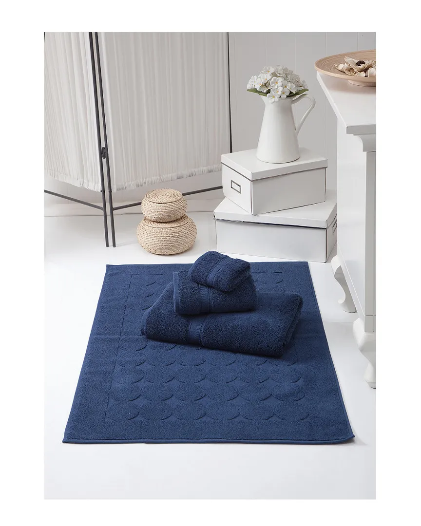 Legend 4pc Towel Set - Navy, Turkish Cotton