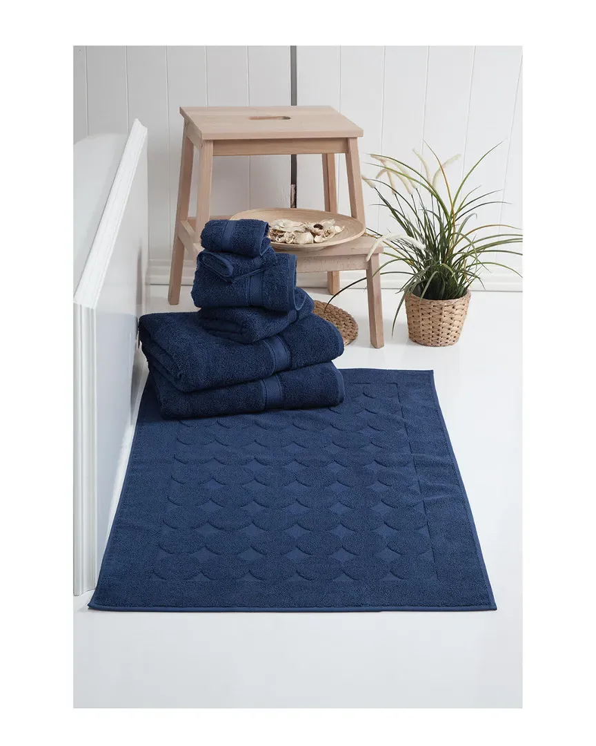 Legend 7-Piece Towel Set - Navy, Turkish Cotton