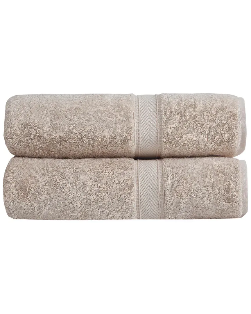 Legend Bath Towels Set of 2 - Beige, Turkish Cotton image