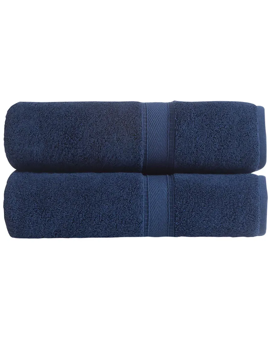 Legend Bath Towels Set of 2 - Navy, Turkish Cotton