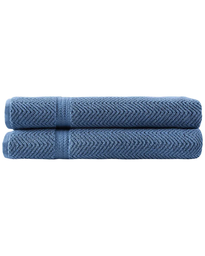 Maui Bath Sheets Set of 2 - Blue, Turkish Cotton