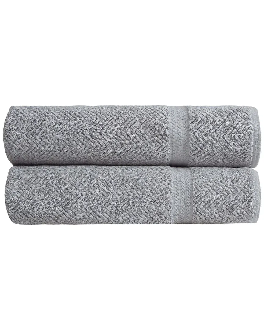 Maui Bath Sheets Set of 2 - Grey, Turkish Cotton
